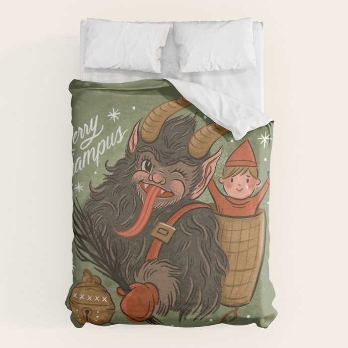Merry Krampus Duvet Cover Gallery Image 1