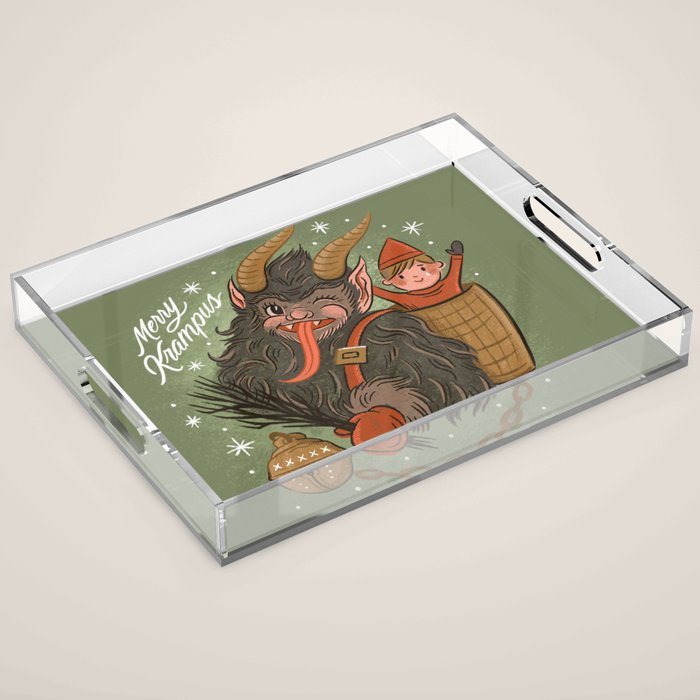 Merry Krampus Acrylic Tray Gallery Image 1