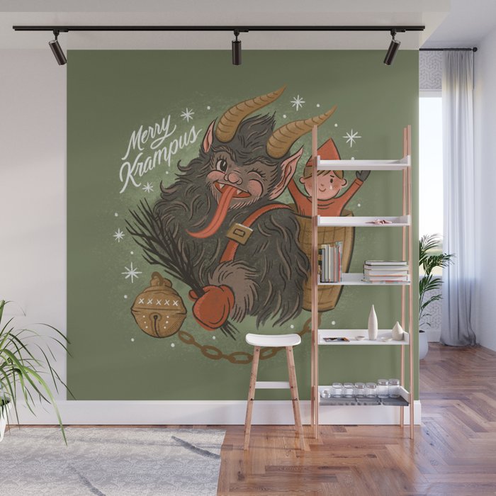 Merry Krampus Wall Mural Gallery Image 1