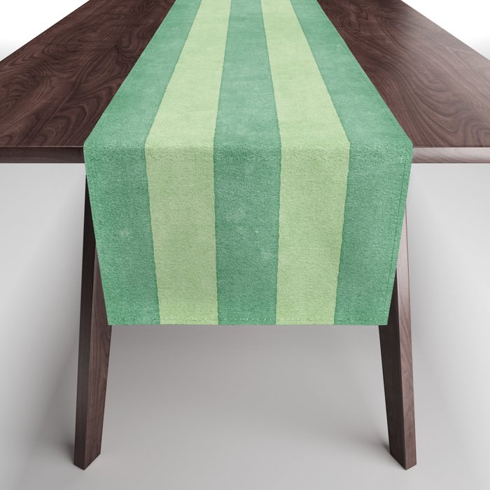 STRIPES - 004 - green Table Runner Gallery Image 1