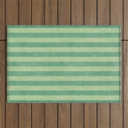 STRIPES - 004 - green Outdoor Rug Gallery Image 1