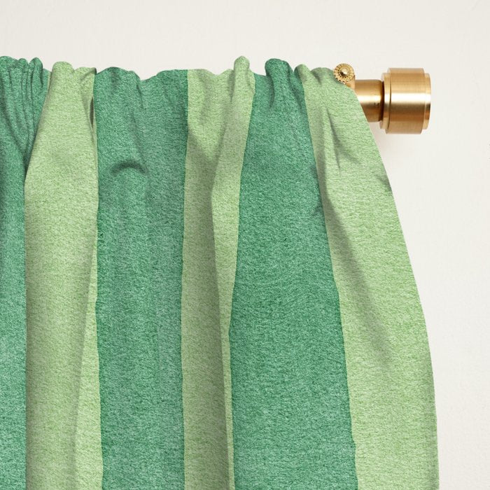 STRIPES - 004 - green Window Curtain Gallery Image 2