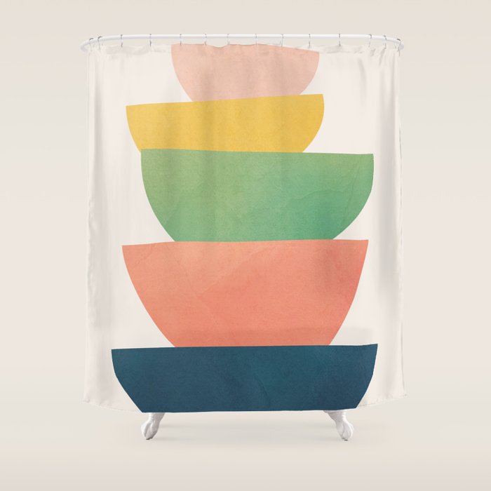 Stacked Pots Shower Curtain Gallery Image 1