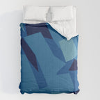 Peckham Blue Abstract Map Comforter Gallery Image 6