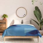 Peckham Blue Abstract Map Comforter Gallery Image 3