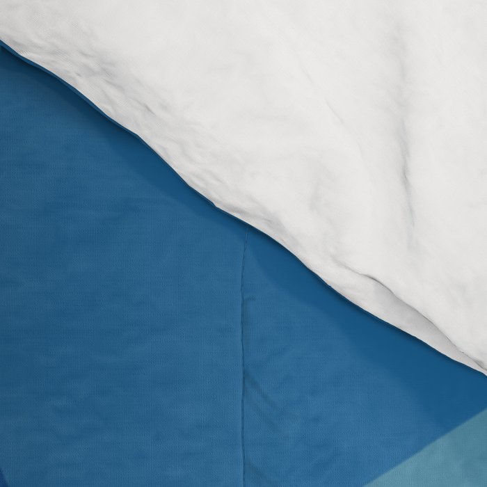 Peckham Blue Abstract Map Comforter Gallery Image 4