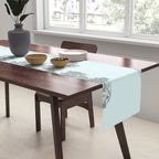 Toile de Jouy Vintage French Pastoral Light Blue & Black  Table Runner Gallery Image 2