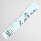 Toile de Jouy Vintage French Pastoral Light Blue & Black  Table Runner Gallery Image 3