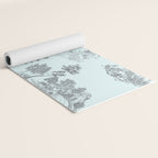 Toile de Jouy Vintage French Pastoral Light Blue & Black  Yoga Mat Gallery Image 2