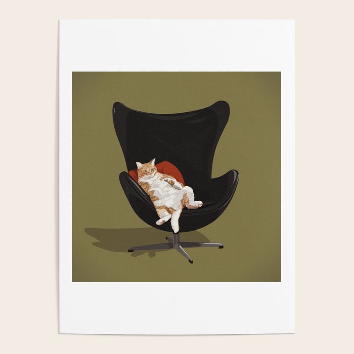Cats on Chairs collection - â1 Poster Gallery Image 1