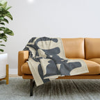 Modern Abstract  Shapes 1 Throw Blanket Gallery Image 1