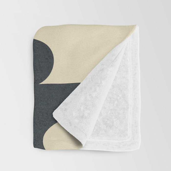 Modern Abstract  Shapes 1 Throw Blanket Gallery Image 3