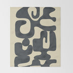 Modern Abstract  Shapes 1 Throw Blanket Gallery Image 2