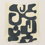Modern Abstract  Shapes 1 Wall Tapestry Gallery Image 4