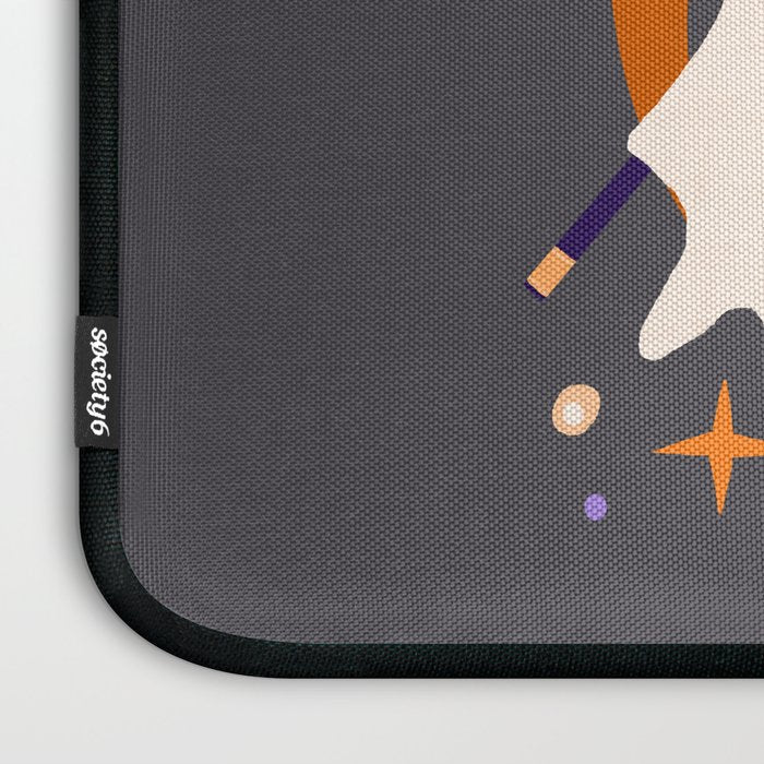 Here for the boos - cute witchy ghost Laptop Sleeve Gallery Image 3