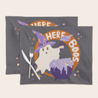 Here for the boos - cute witchy ghost Placemat Gallery Image 1