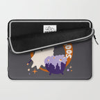 Here for the boos - cute witchy ghost Laptop Sleeve Gallery Image 2