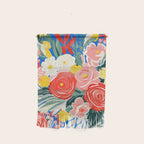 Colorful nature flower art pattern Wall Hanging Gallery Image 1