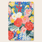 Colorful nature flower art pattern Cutting Board Gallery Image 1