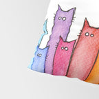Rainbow of Cats Funny Whimsical Animals Pillow Sham Gallery Image 4
