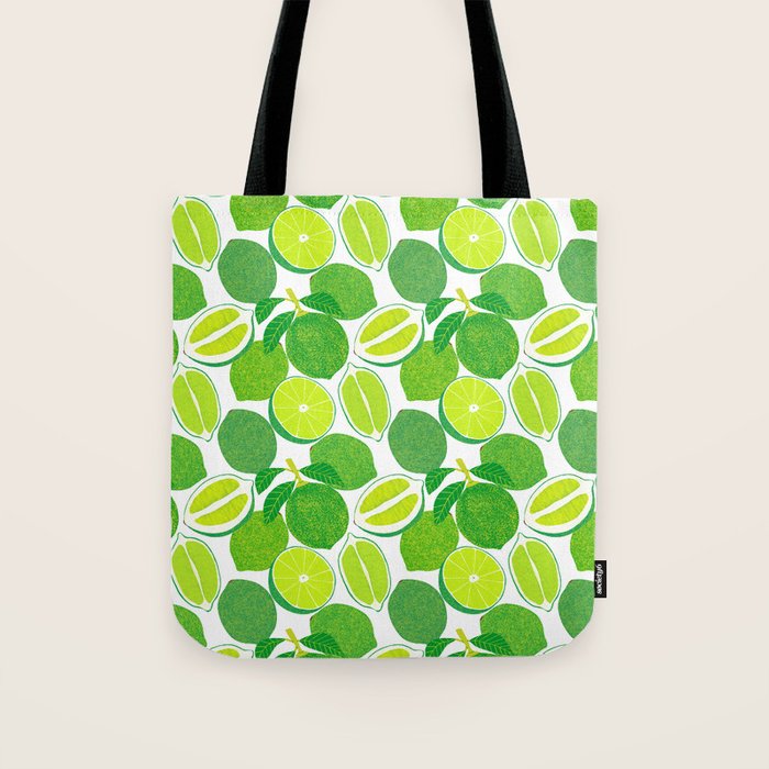 Lime Harvest Tote Bag Gallery Image 1