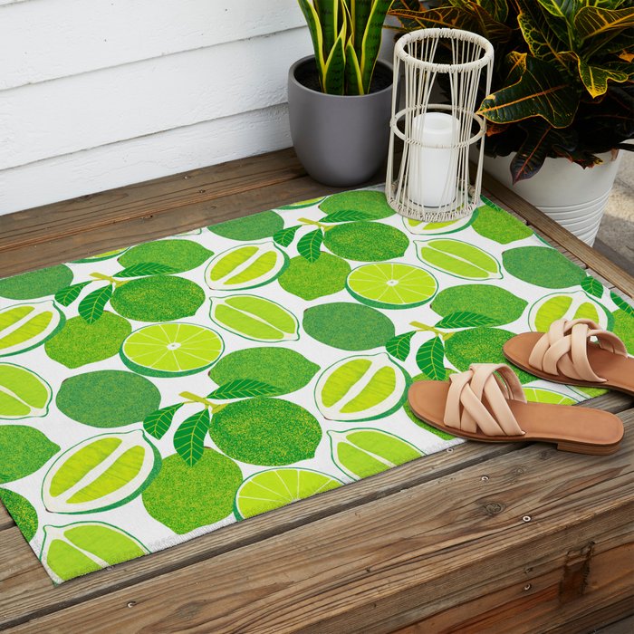 Lime Harvest Outdoor Rug Gallery Image 2
