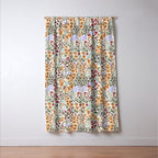 Spring flowery meadow 02 Window Curtain Gallery Image 3