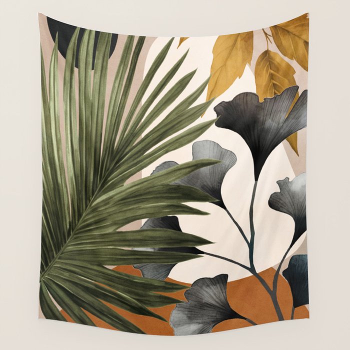 Abstract Tropical Art 17 Wall Tapestry Gallery Image 4
