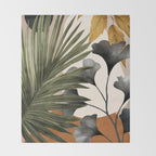 Abstract Tropical Art 17 Throw Blanket Gallery Image 2