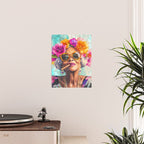 Joie De Vivre Ageless Style Flower Power Woman Portrait Poster Gallery Image 2