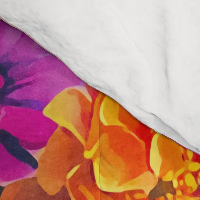 Joie De Vivre Ageless Style Flower Power Woman Portrait Comforter Gallery Image 4