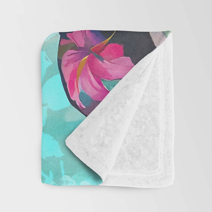 Joie De Vivre Ageless Style Flower Power Woman Portrait Throw Blanket Gallery Image 3