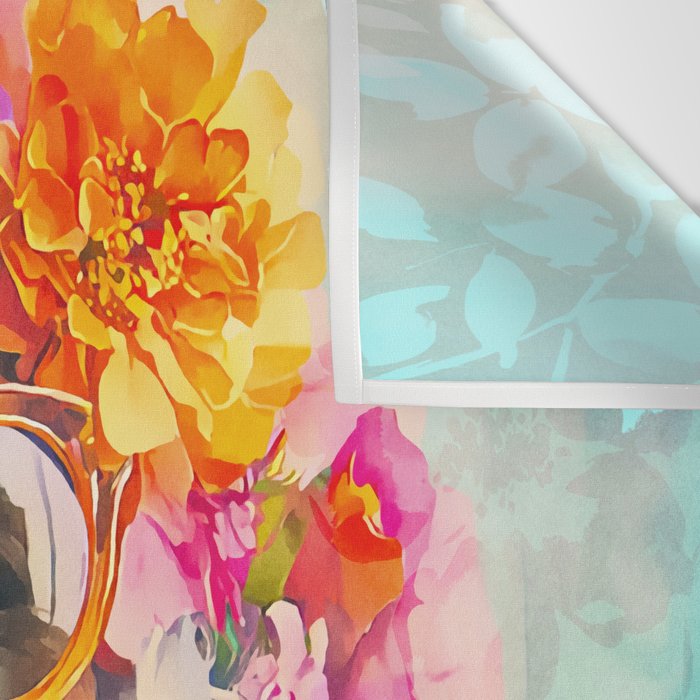 Joie De Vivre Ageless Style Flower Power Woman Portrait Wall Tapestry Gallery Image 3