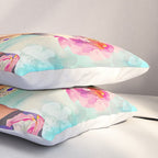 Joie De Vivre Ageless Style Flower Power Woman Portrait Pillow Sham Gallery Image 3