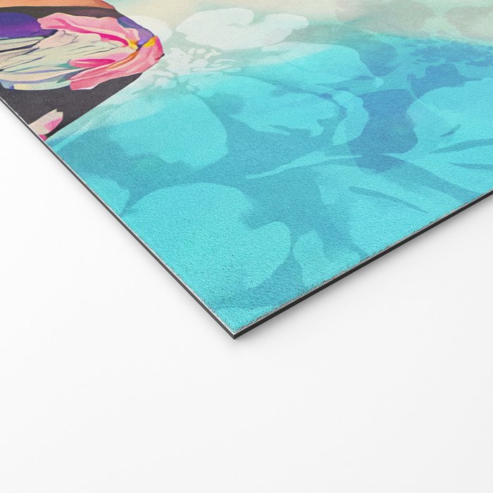 Joie De Vivre Ageless Style Flower Power Woman Portrait Welcome Mat Gallery Image 2