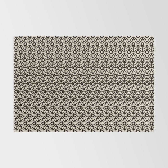 Minimalist Geometric Floral Pattern Rug Gallery Image 2