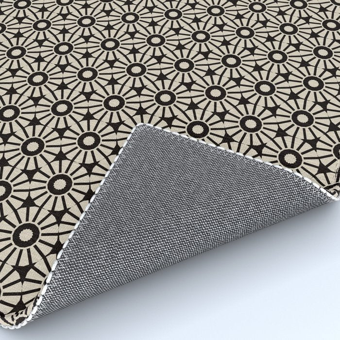 Minimalist Geometric Floral Pattern Rug Gallery Image 4