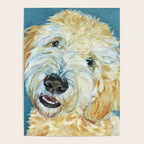 Stanley the Goldendoodle Dog Portrait Poster Gallery Image 4