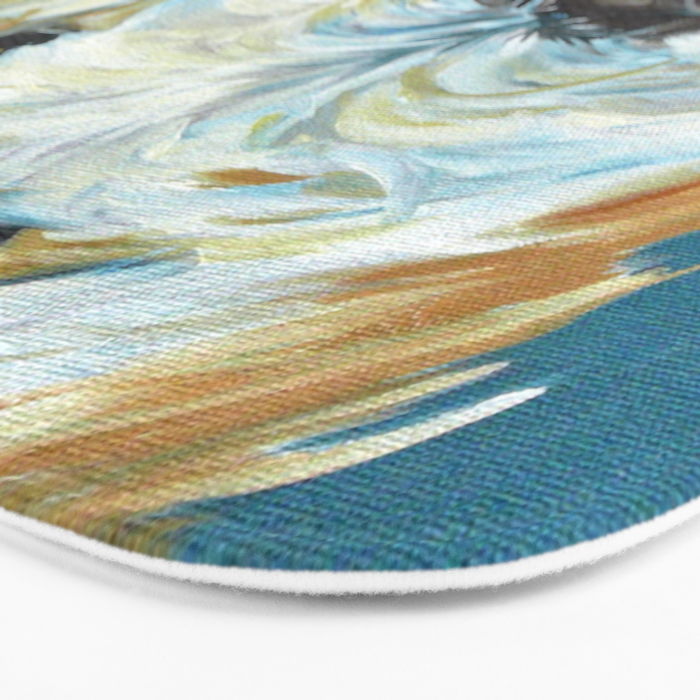 Stanley the Goldendoodle Dog Portrait Bath Mat Gallery Image 3