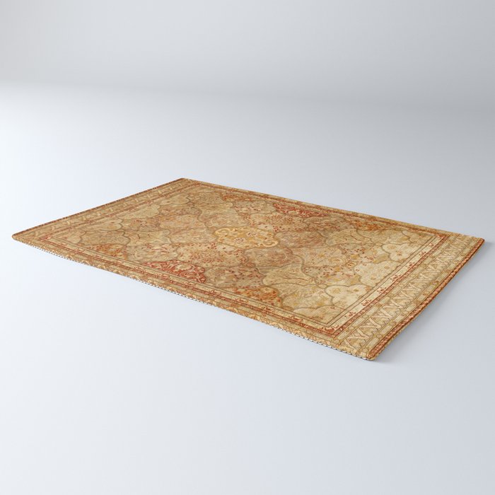 Oversized Antique Turkish Oushak Rug Print Rug Gallery Image 3