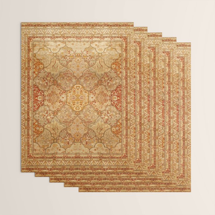 Oversized Antique Turkish Oushak Rug Print Wrapping Paper Gallery Image 3