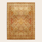 Oversized Antique Turkish Oushak Rug Print Poster Gallery Image 4