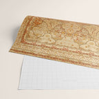 Oversized Antique Turkish Oushak Rug Print Wrapping Paper Gallery Image 2