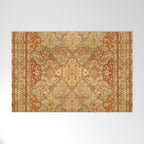 Oversized Antique Turkish Oushak Rug Print Welcome Mat Gallery Image 1