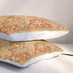 Oversized Antique Turkish Oushak Rug Print Pillow Sham Gallery Image 3
