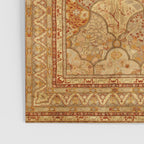 Oversized Antique Turkish Oushak Rug Print Poster Gallery Image 3