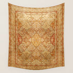 Oversized Antique Turkish Oushak Rug Print Wall Tapestry Gallery Image 4