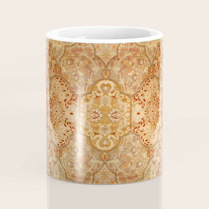 Oversized Antique Turkish Oushak Rug Print Coffee Mug Gallery Image 4