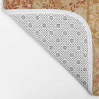 Oversized Antique Turkish Oushak Rug Print Bath Mat Gallery Image 2