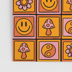 Vintage Granny Square Print Poster Gallery Image 3